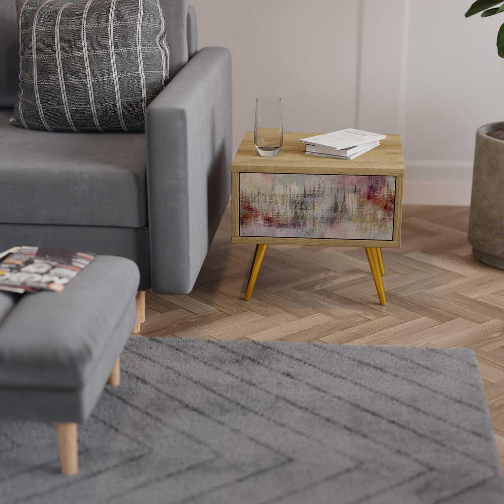 Table de chevet VEILED SUMMIT effet chêne