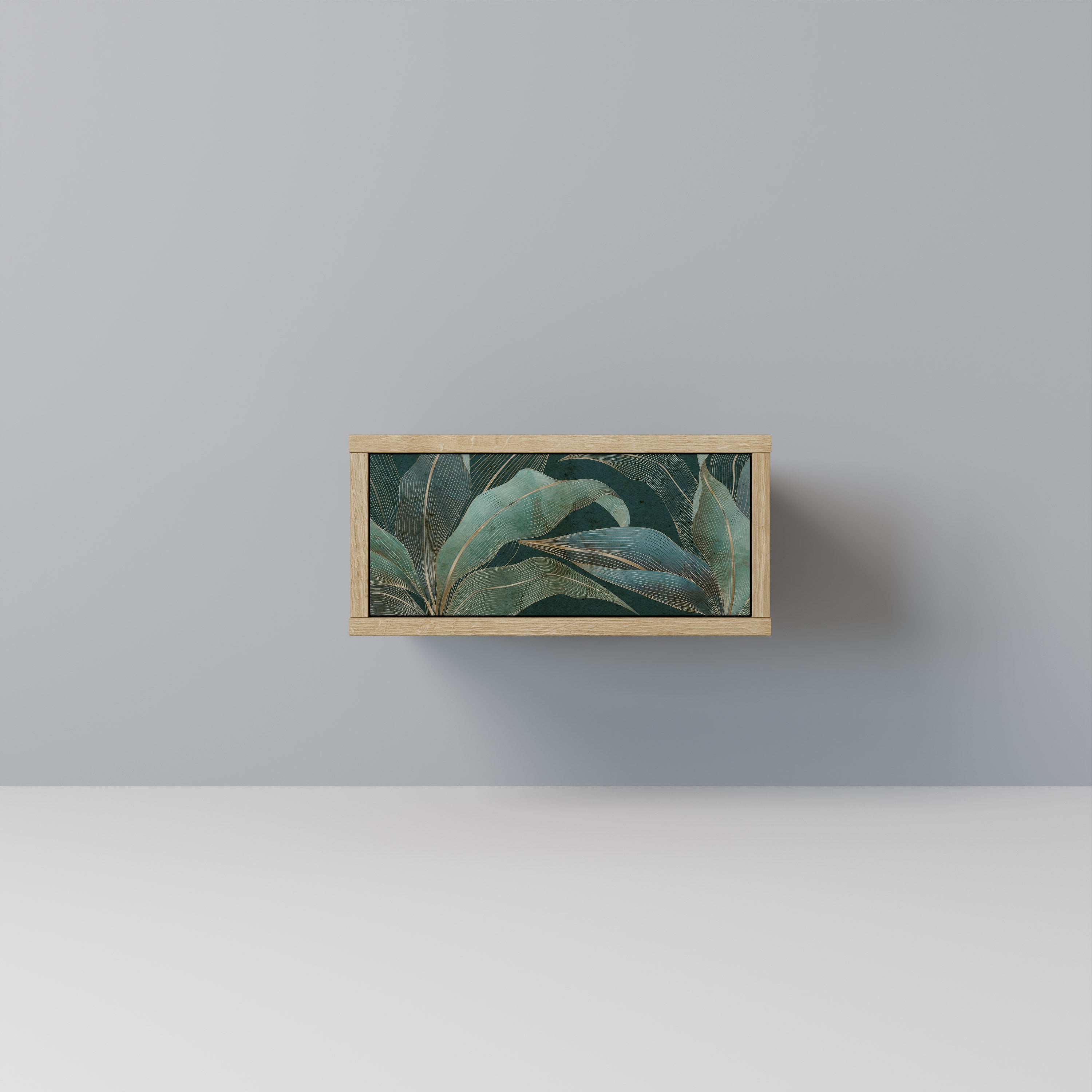 Table de chevet ROYAL GREEN effet chêne