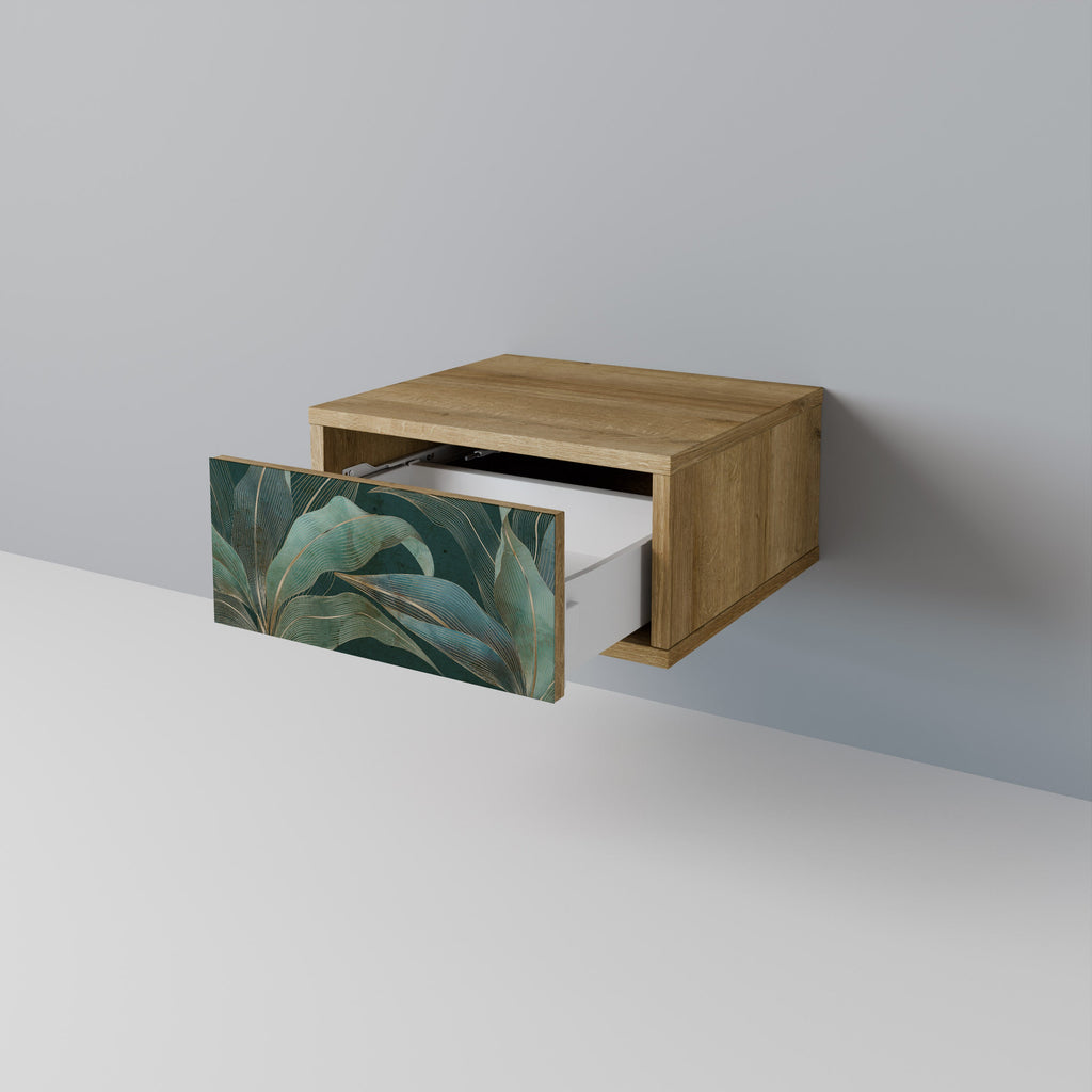 Table de chevet ROYAL GREEN effet chêne