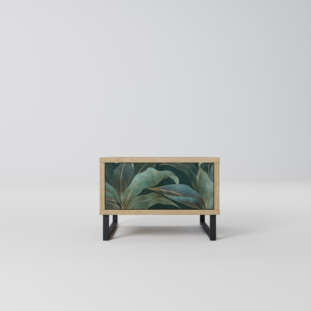 Table de chevet ROYAL GREEN effet chêne