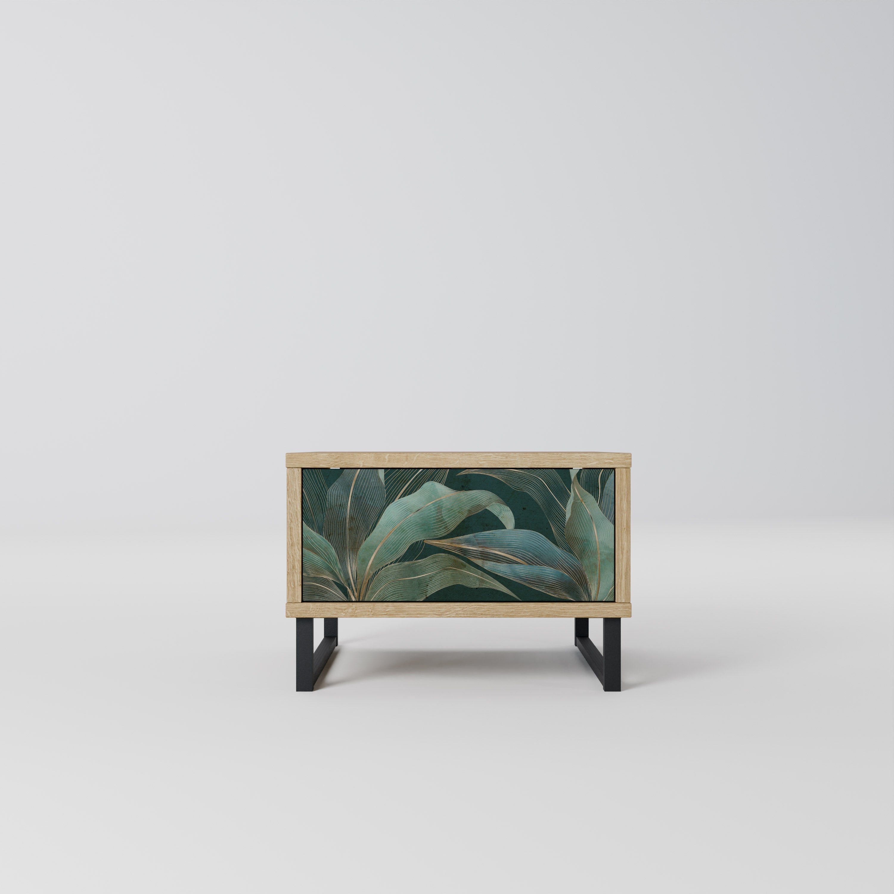 Table de chevet ROYAL GREEN effet chêne