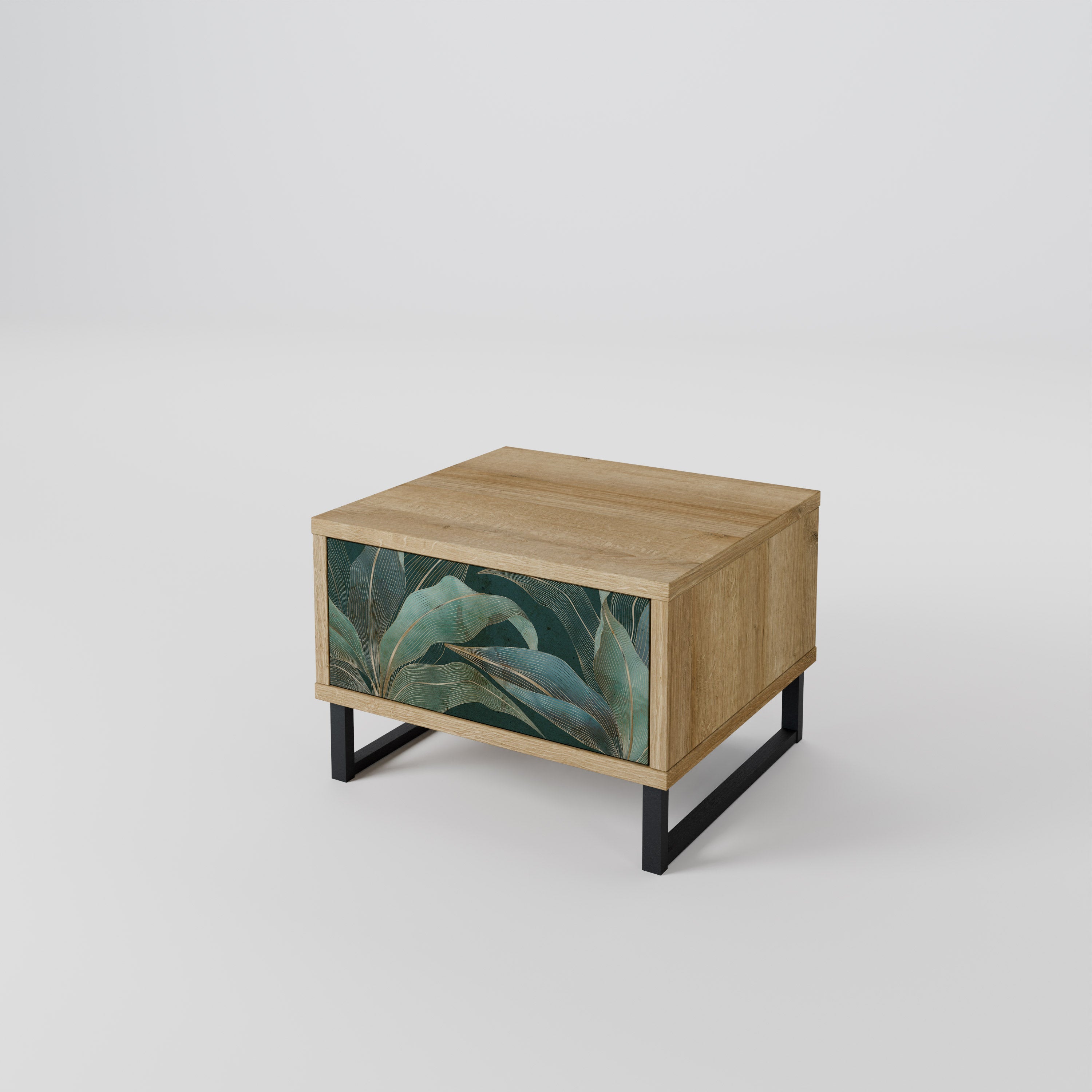 Table de chevet ROYAL GREEN effet chêne