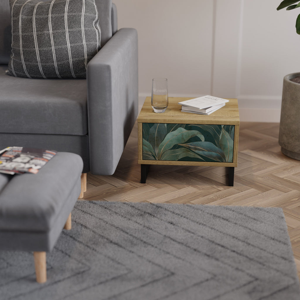 Table de chevet ROYAL GREEN effet chêne