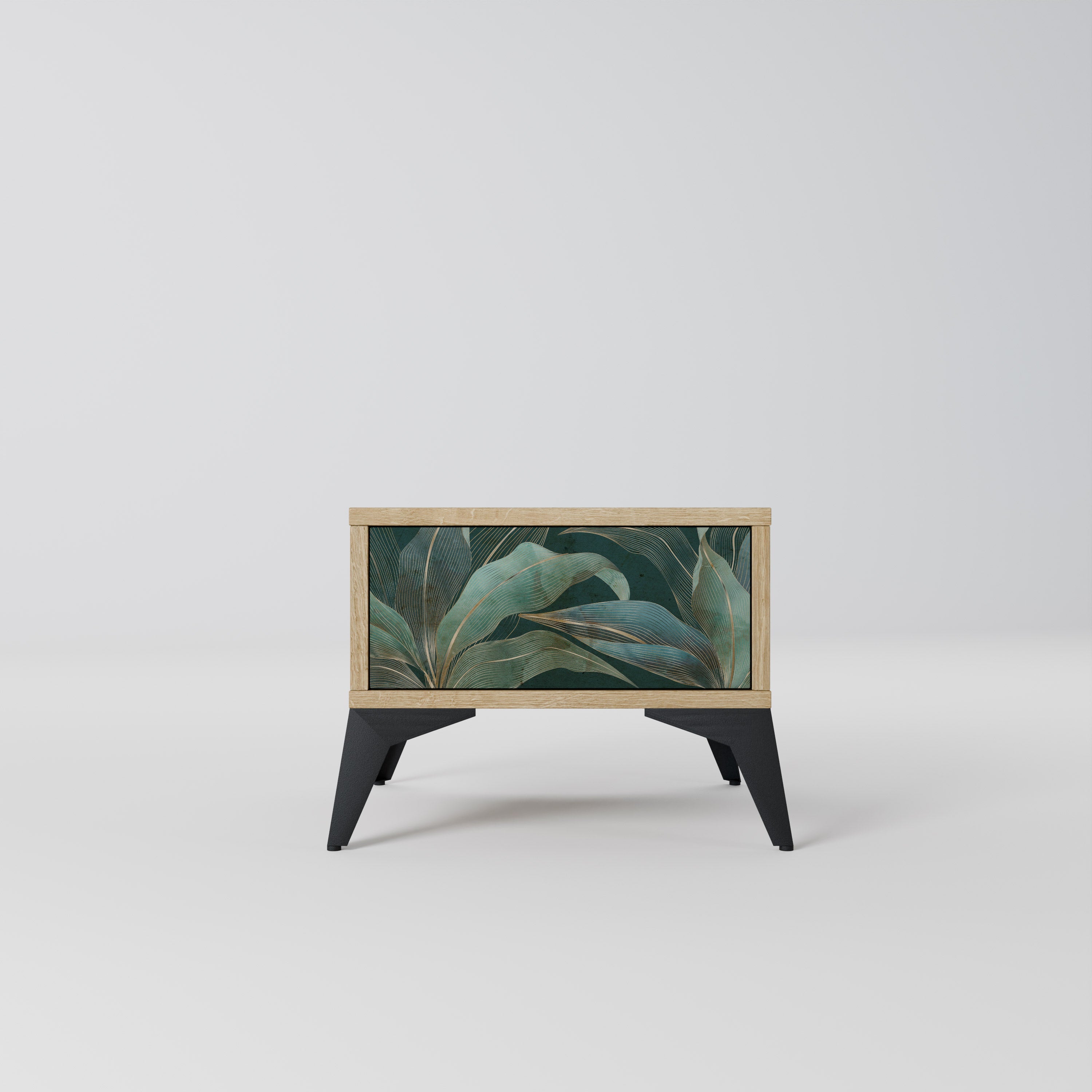 Table de chevet ROYAL GREEN effet chêne