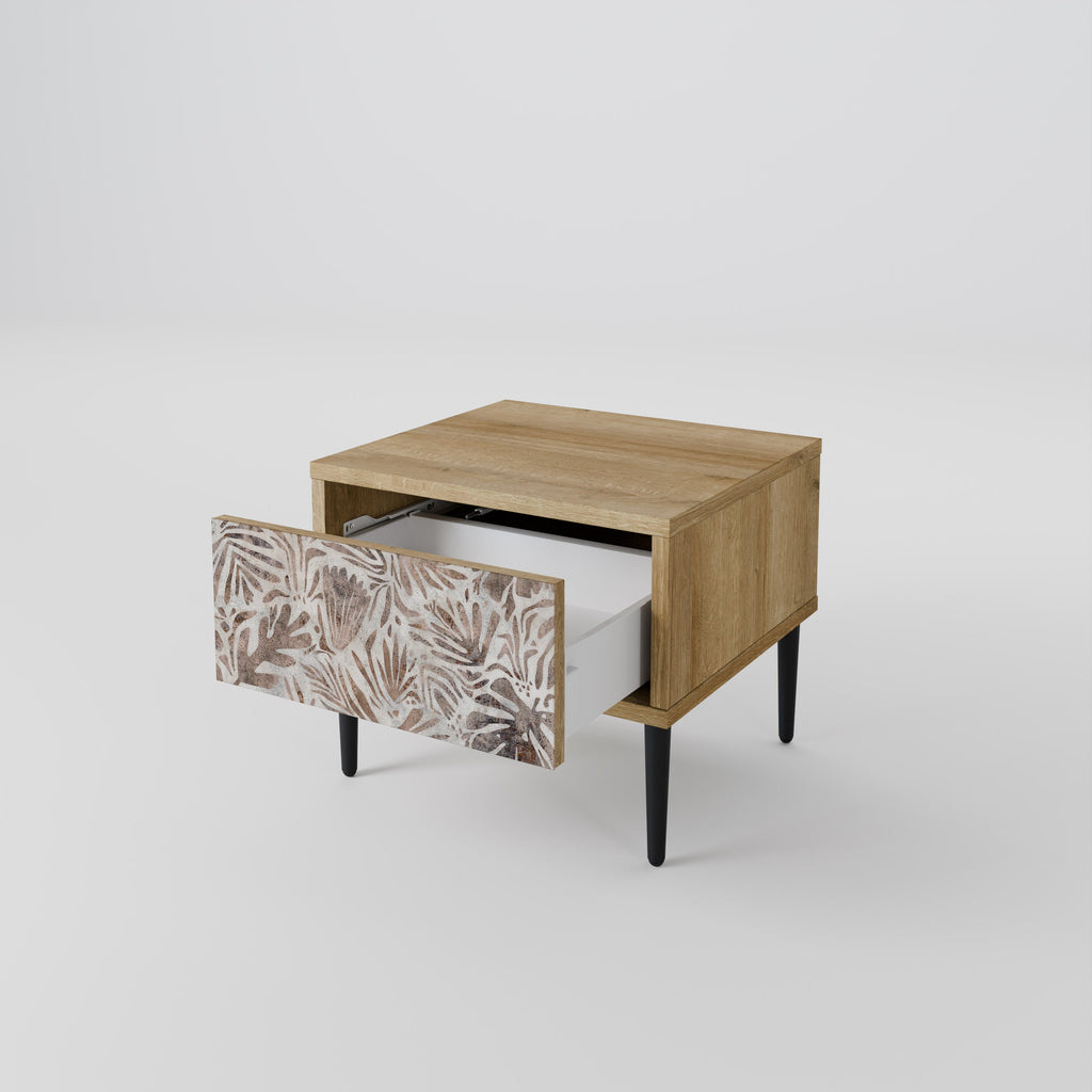 PASSING TIME Nightstand in Oak Effect