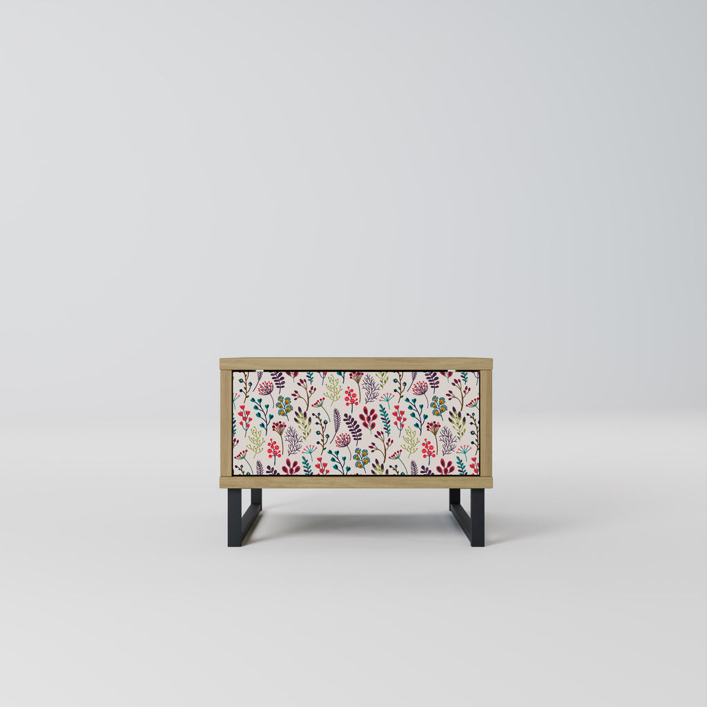 ARTICLES D'AUTOMNE Table de chevet effet chêne