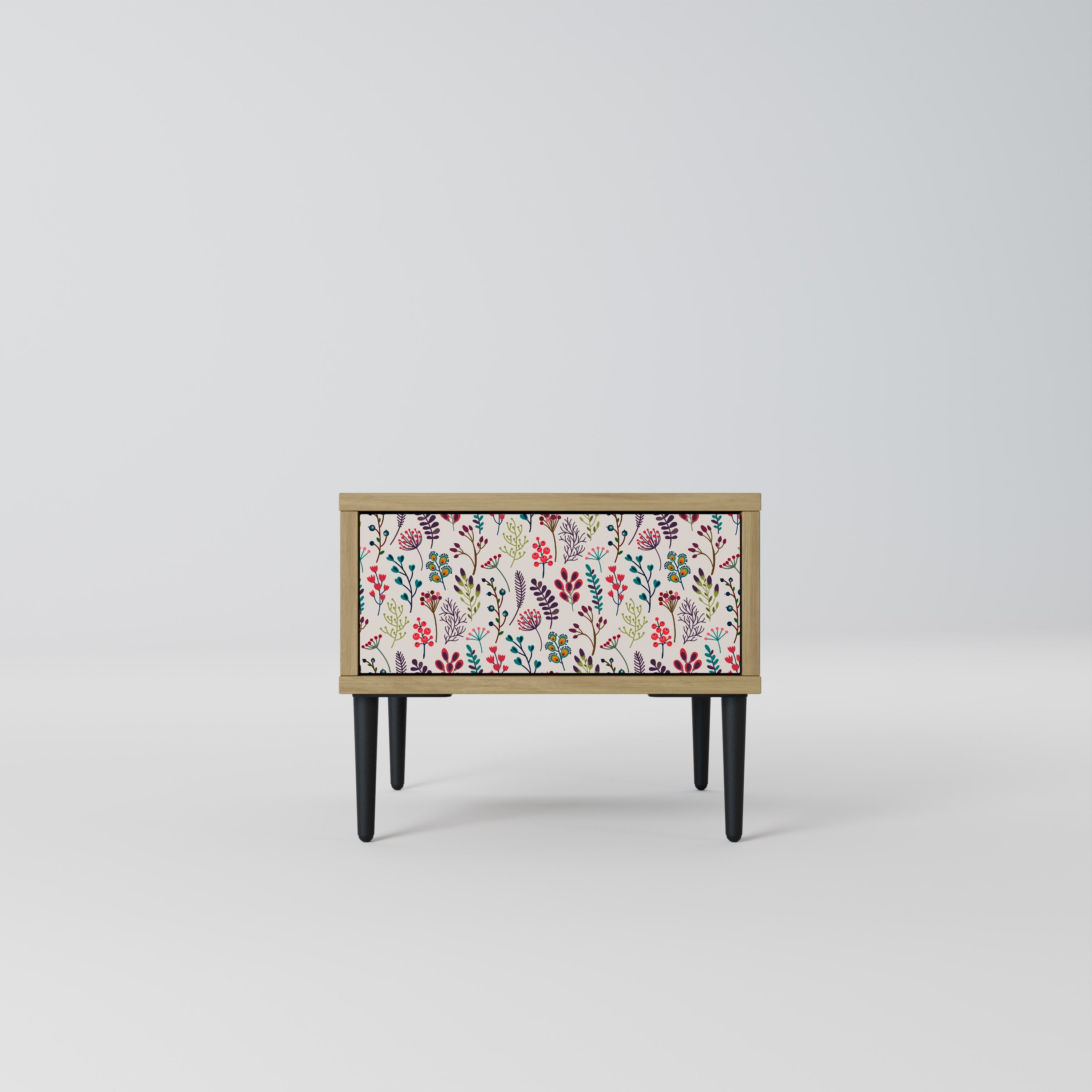 ARTICLES D'AUTOMNE Table de chevet effet chêne