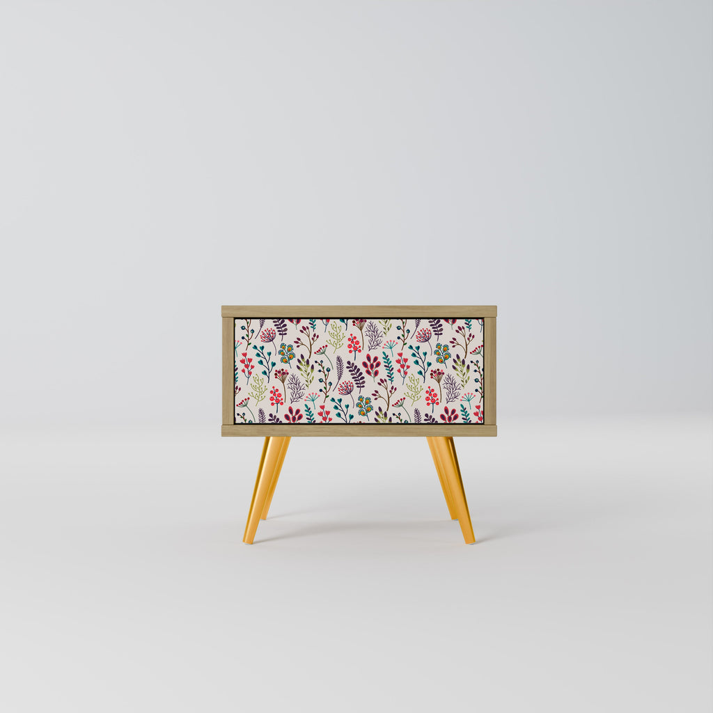 ARTICLES D'AUTOMNE Table de chevet effet chêne