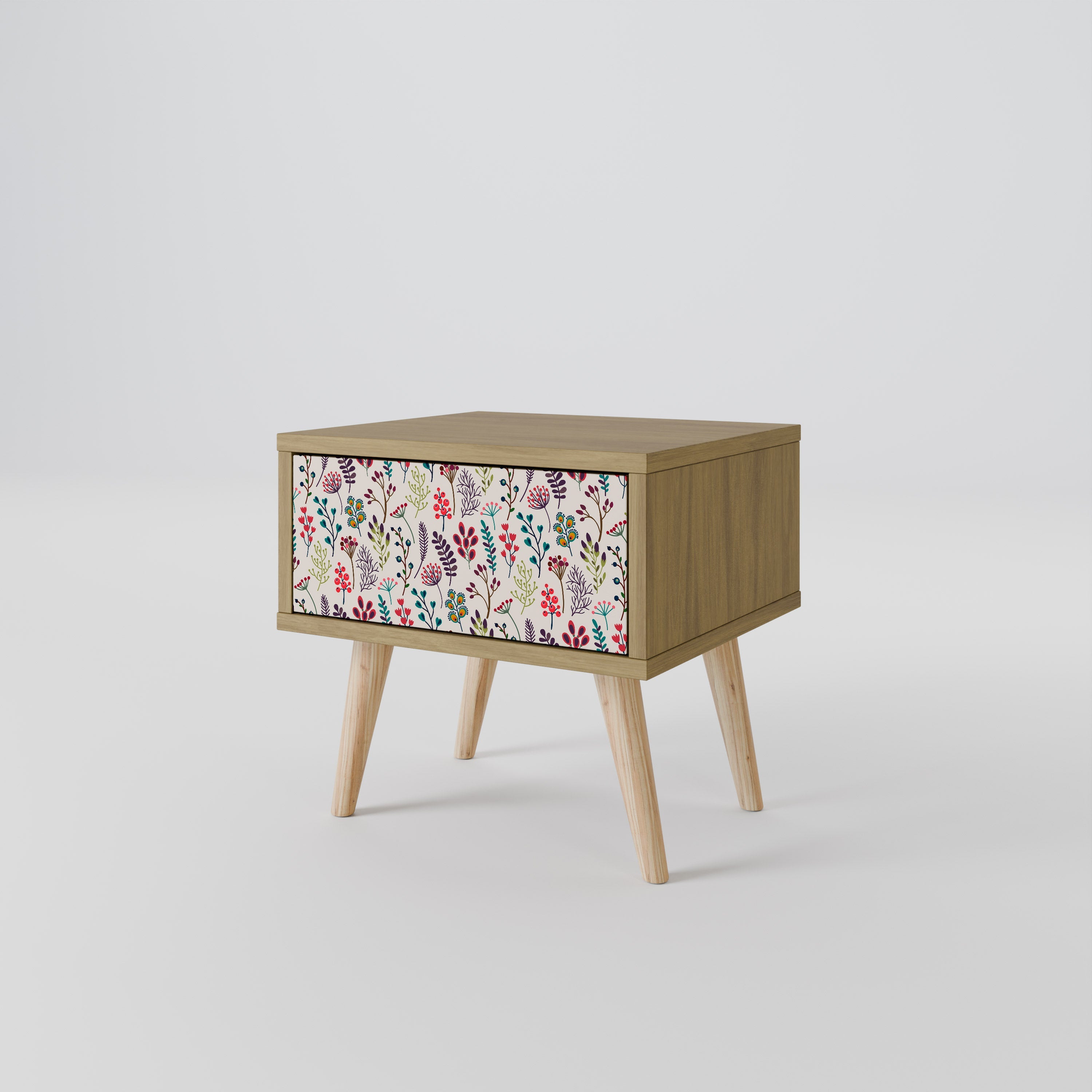 ARTICLES D'AUTOMNE Table de chevet effet chêne