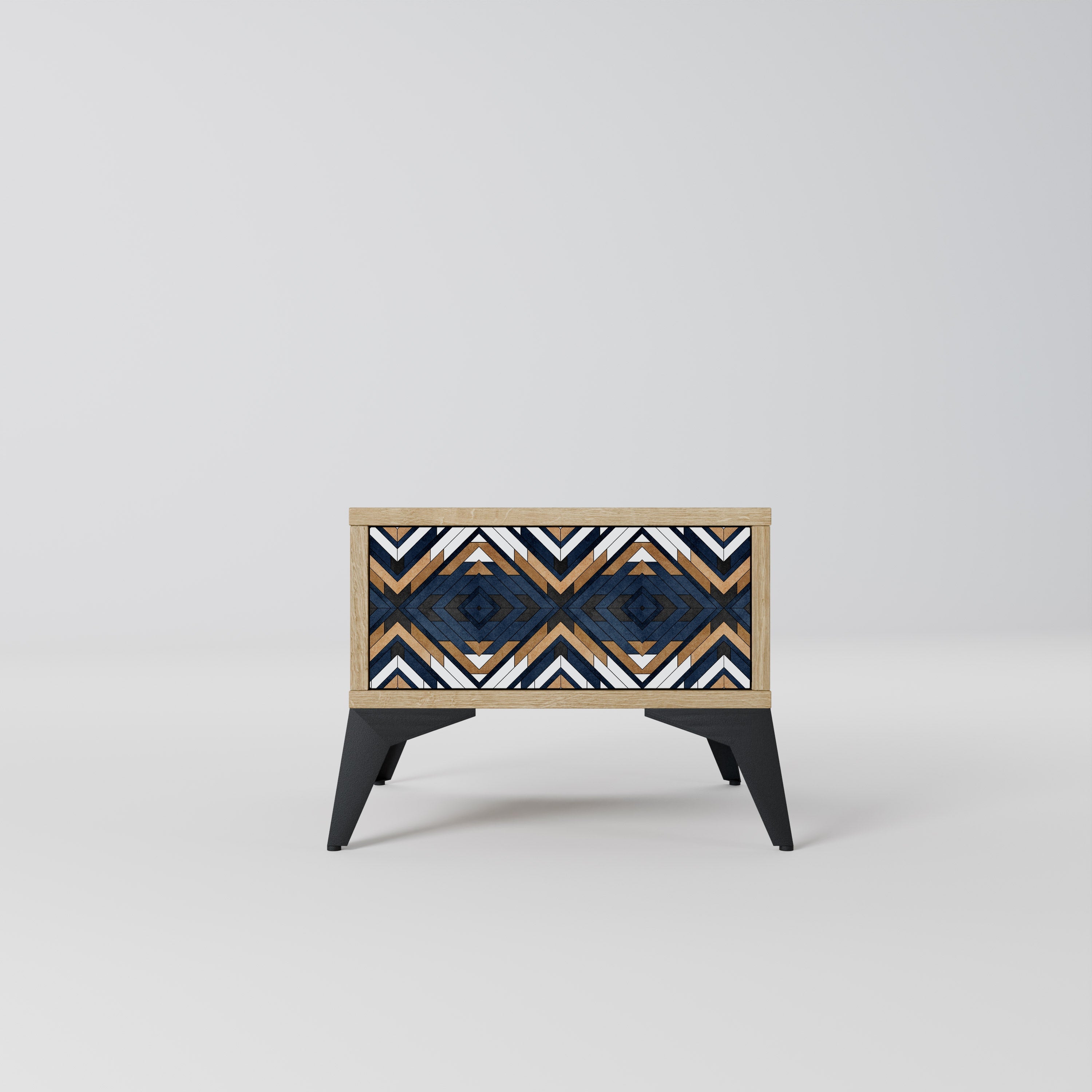 Table de chevet ARTFUL GEOMETRY effet chêne