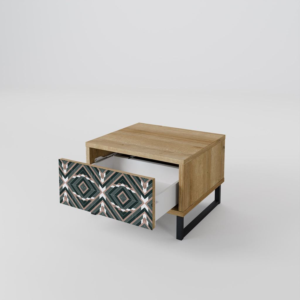 Table de chevet DIMENSION DELIGHTS effet chêne