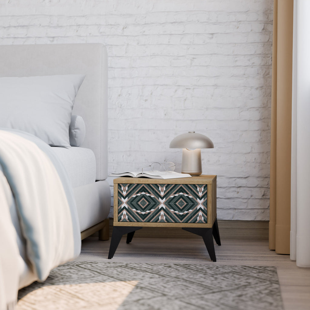 Table de chevet DIMENSION DELIGHTS effet chêne