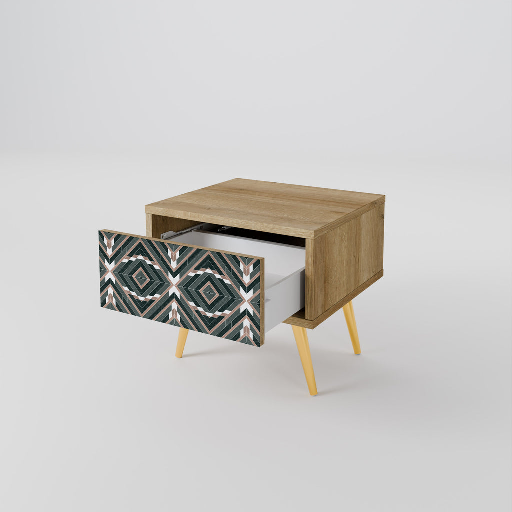 Table de chevet DIMENSION DELIGHTS effet chêne