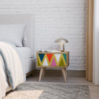 COLORFUL TRIANGLES Nightstand