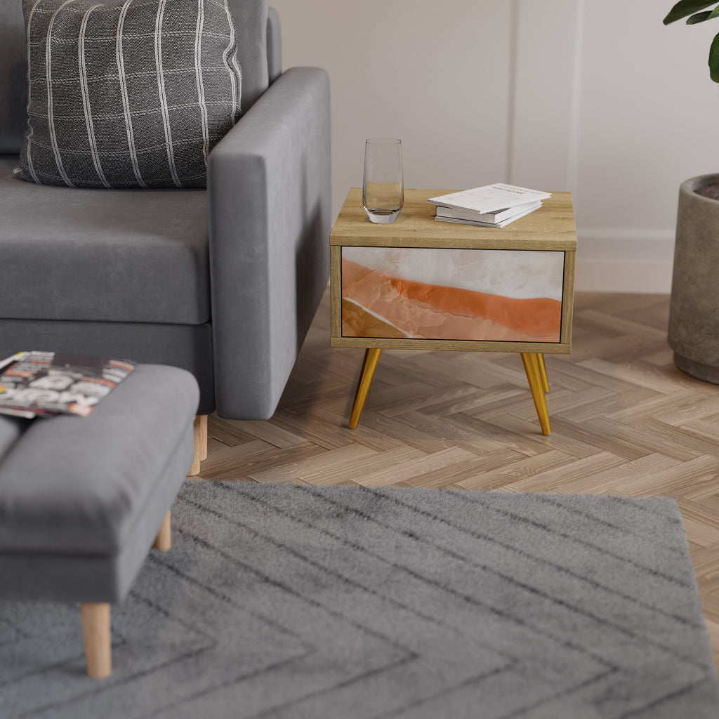 Table de chevet SANDHILLS SPLENDOUR effet chêne