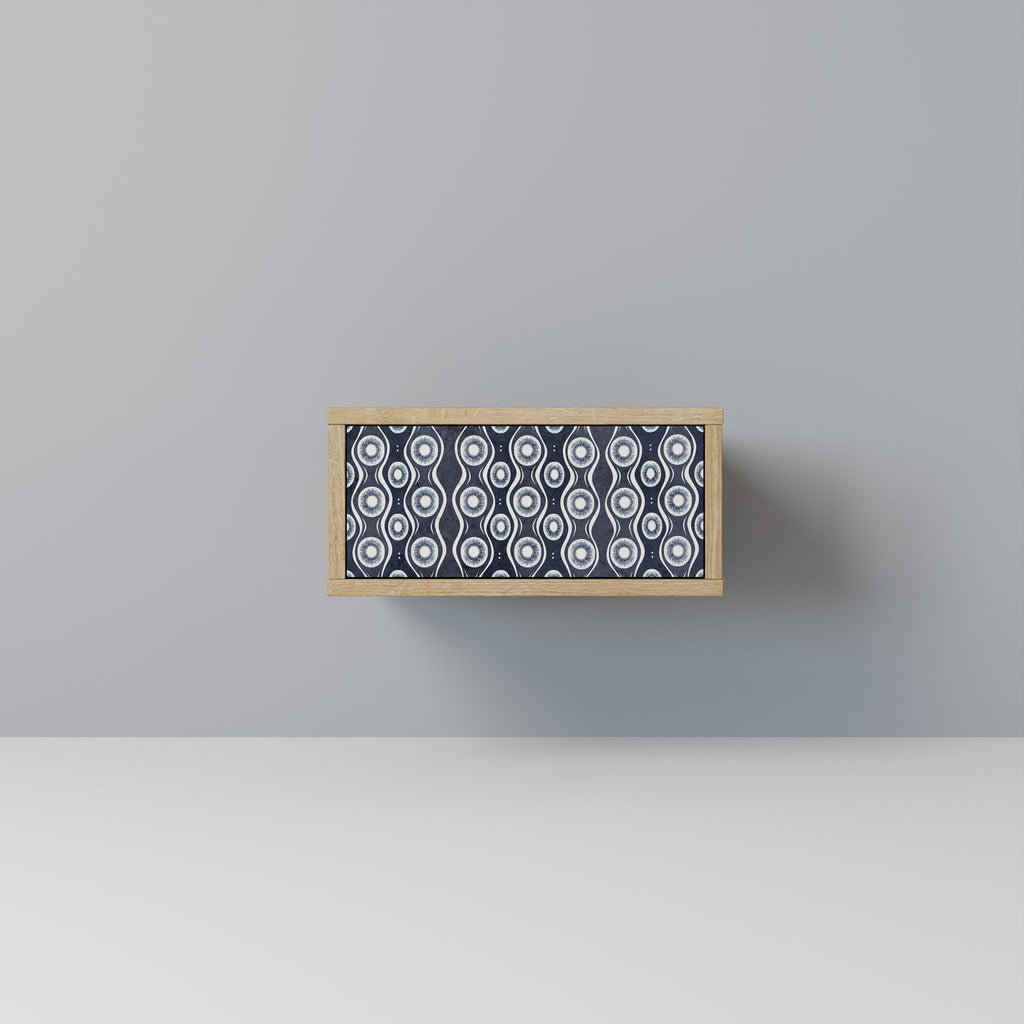 Table de chevet GRAPHITE EYES effet chêne