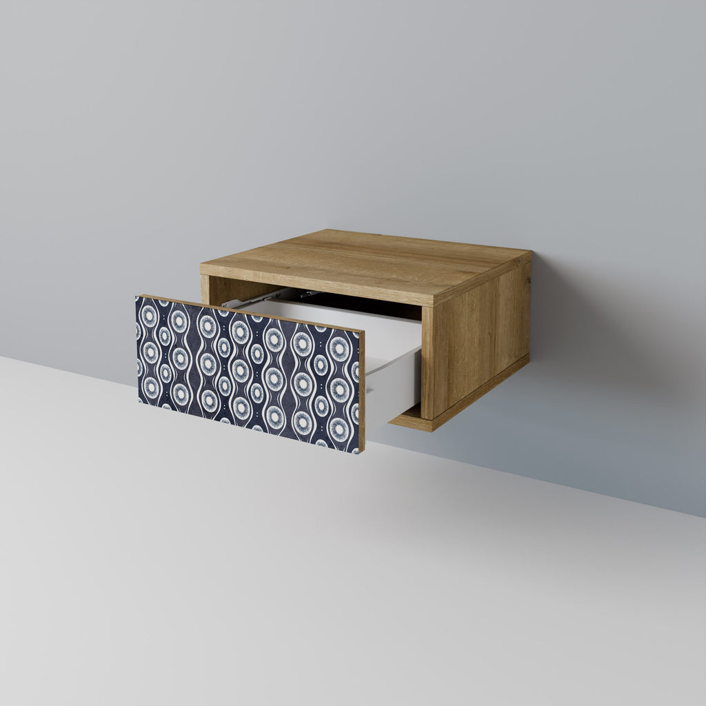 Table de chevet GRAPHITE EYES effet chêne