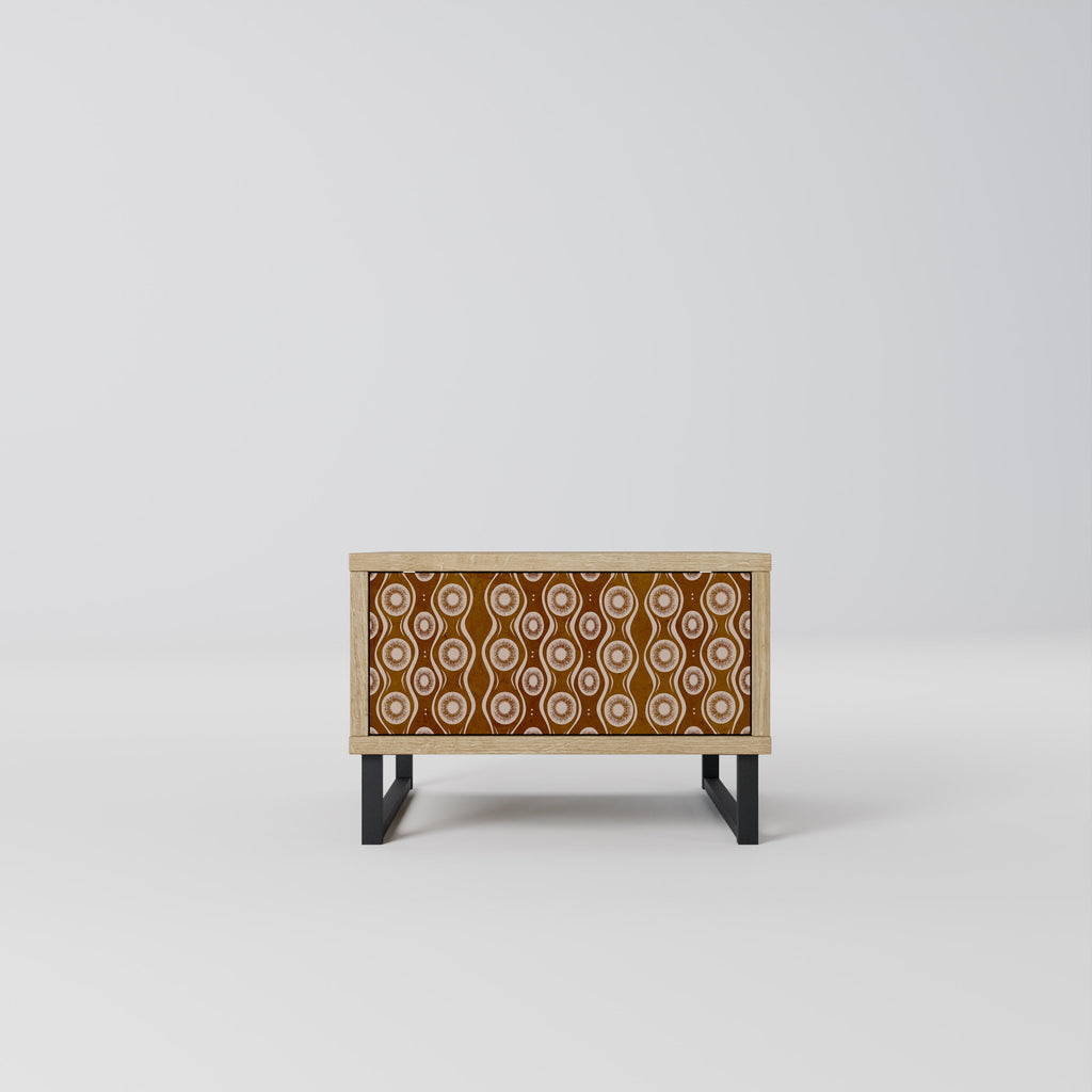 Table de chevet BROWN EYES effet chêne