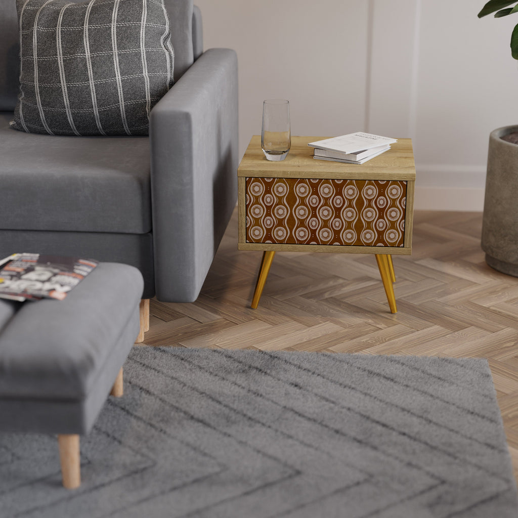 Table de chevet BROWN EYES effet chêne