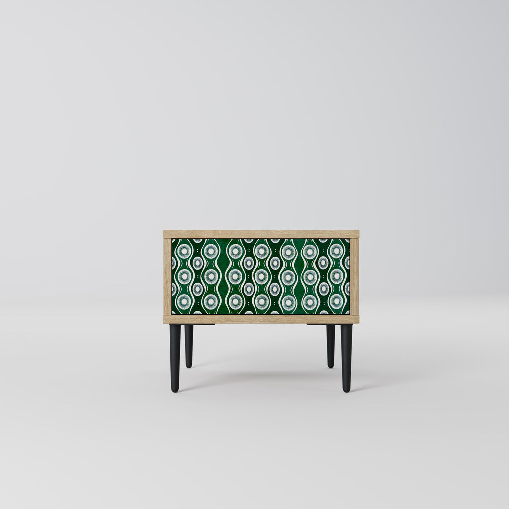 Table de chevet GREEN EYES effet chêne