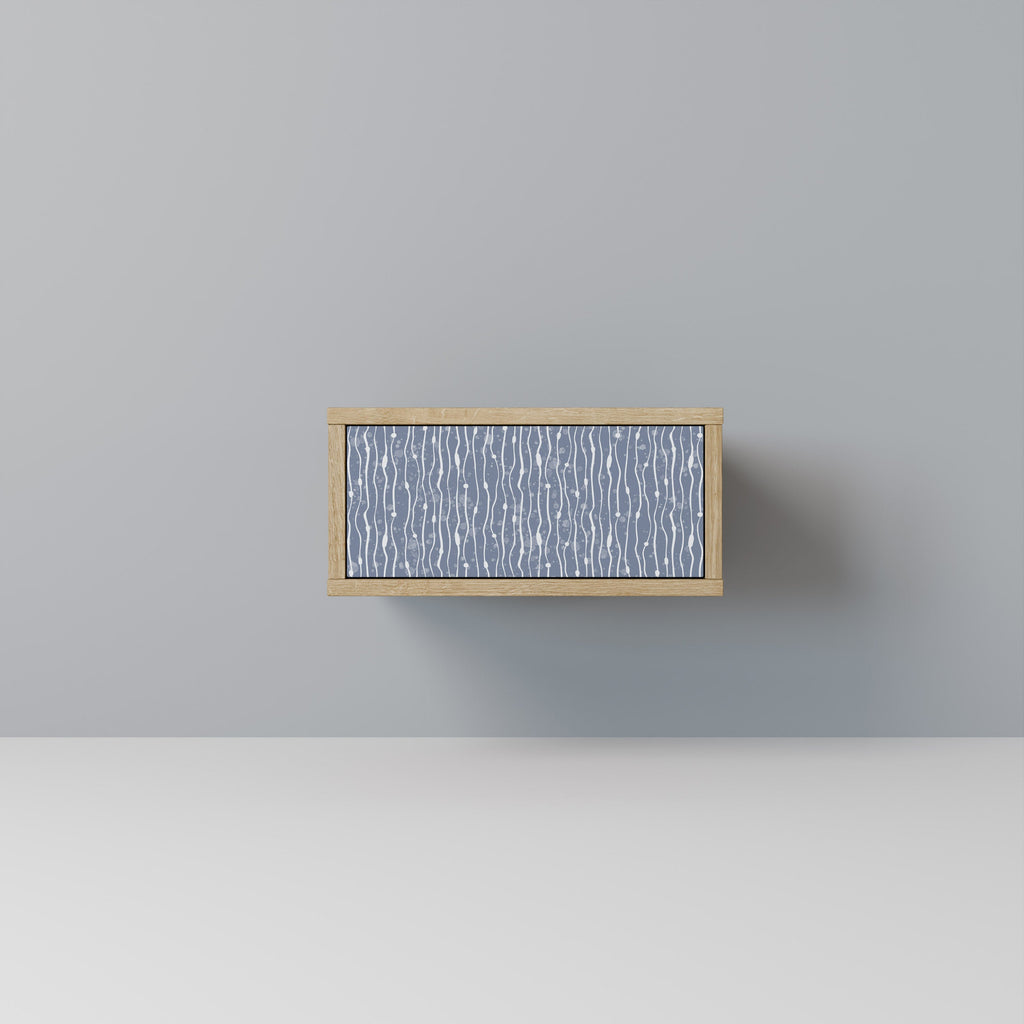 Table de chevet GRAPHITE RAIN effet chêne