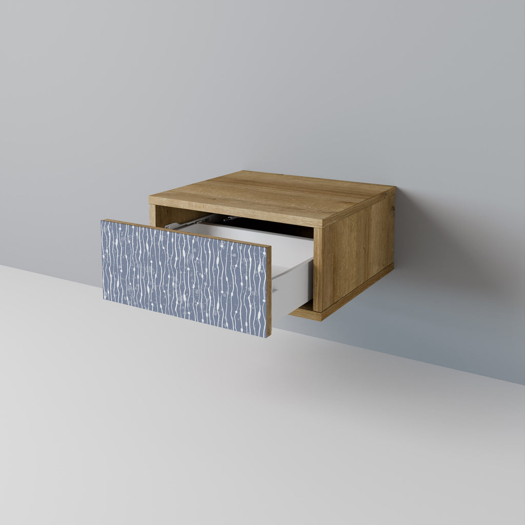 Table de chevet GRAPHITE RAIN effet chêne