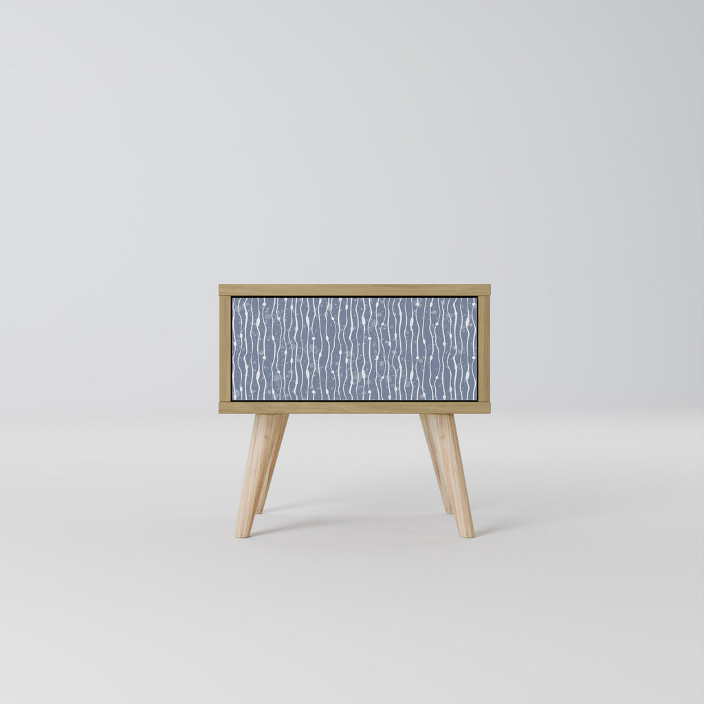 Table de chevet GRAPHITE RAIN effet chêne