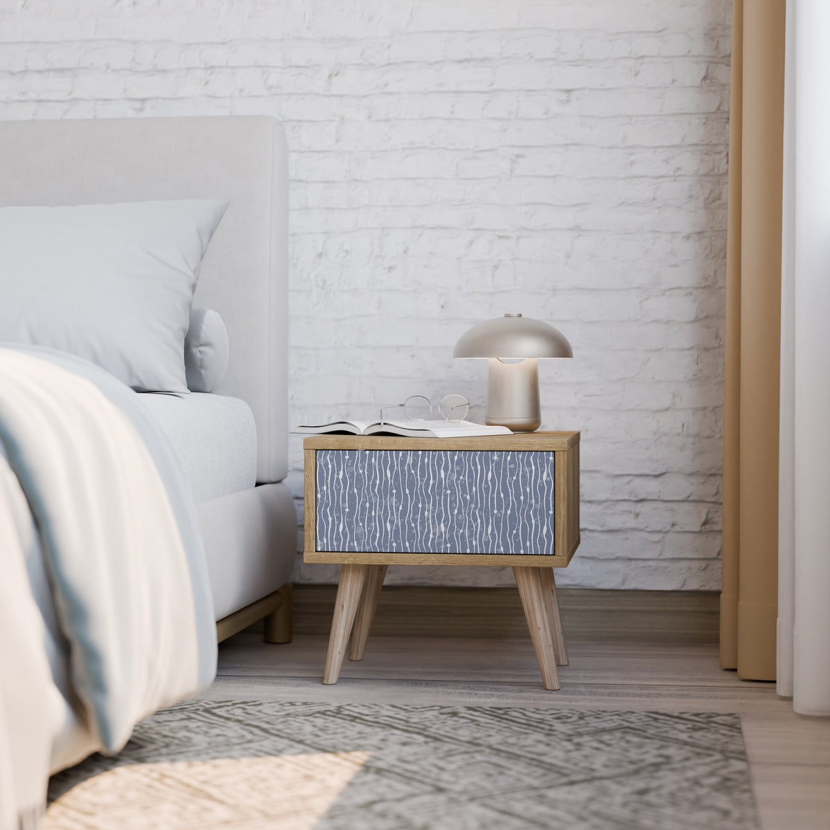 GRAPHITE RAIN Nightstand