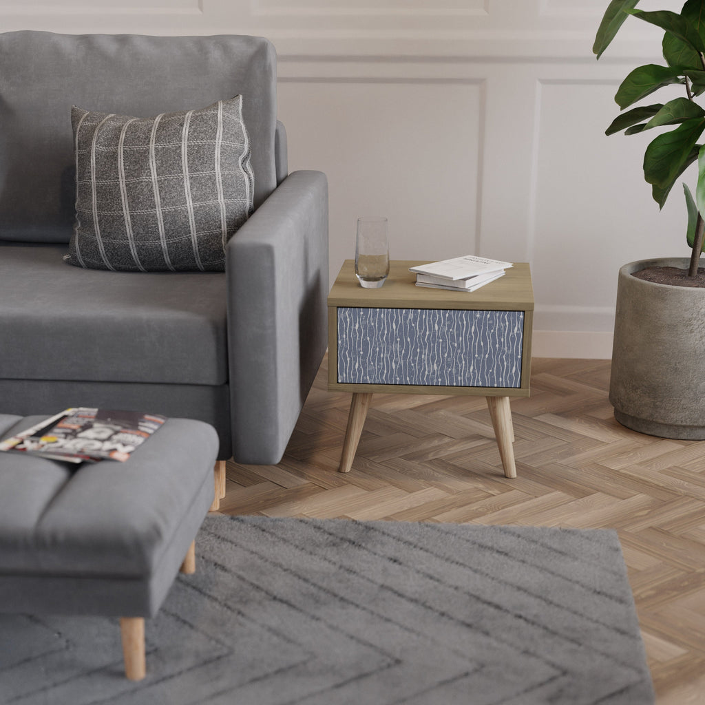 Table de chevet GRAPHITE RAIN effet chêne