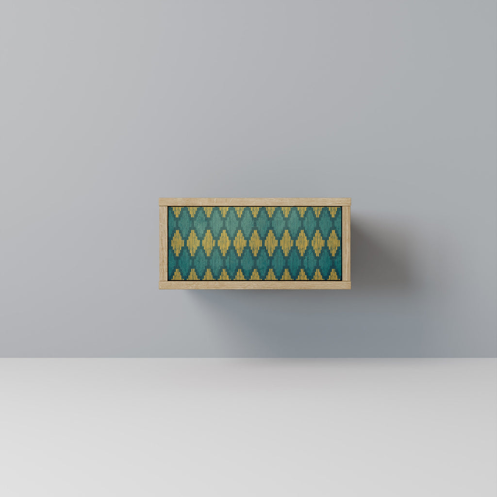 Table de chevet POLYGONS effet chêne