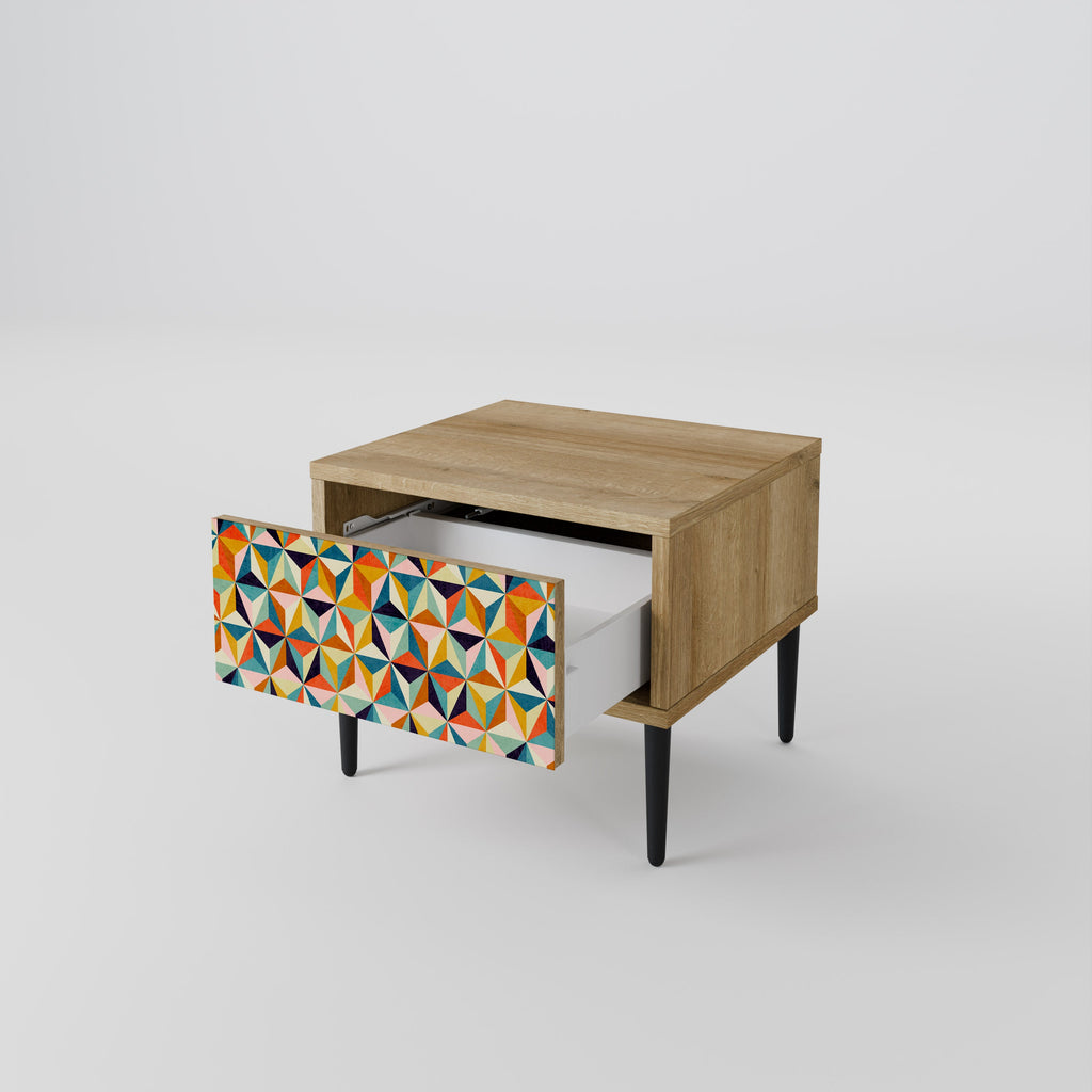 Table de chevet TESSELATE TREASURES effet chêne