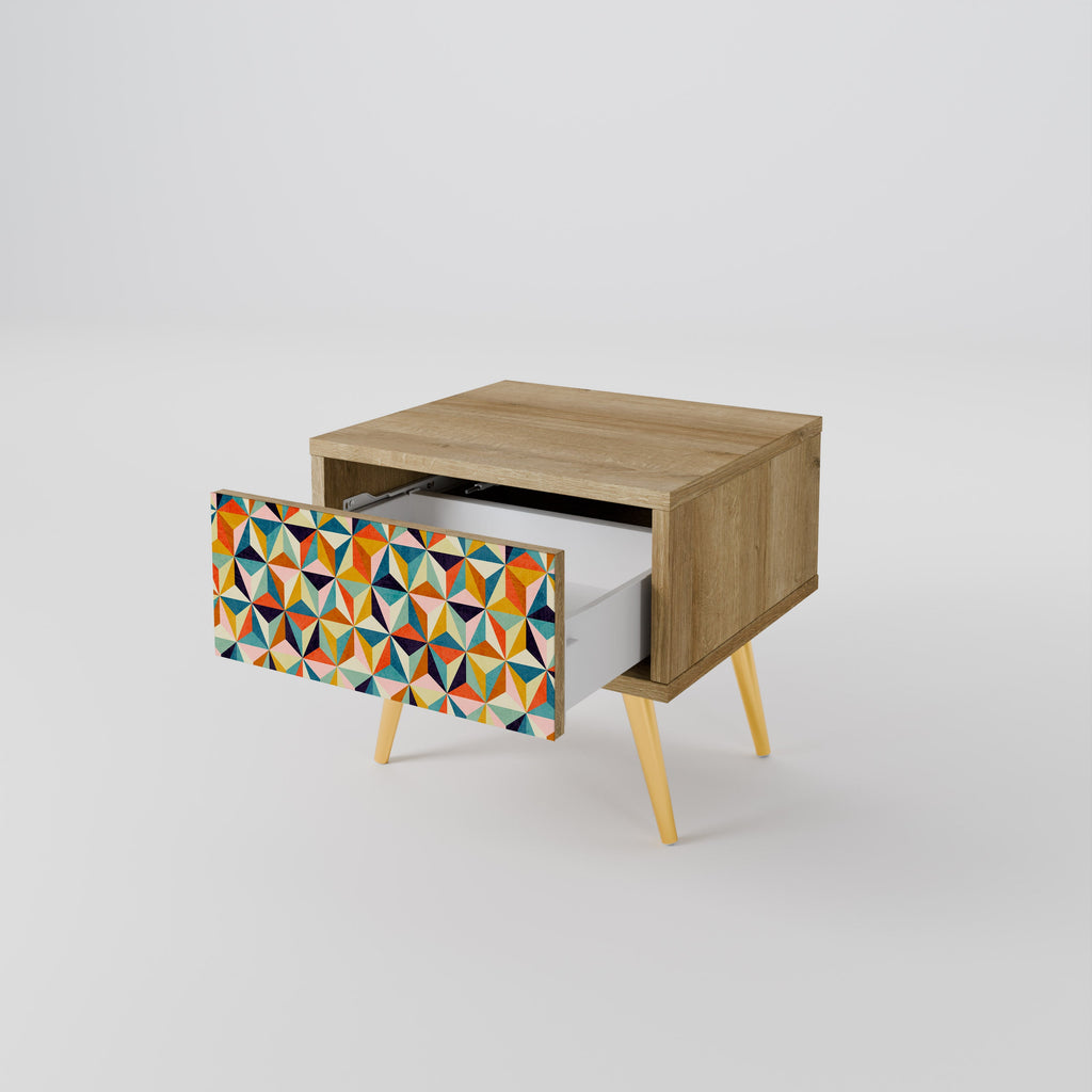 Table de chevet TESSELATE TREASURES effet chêne