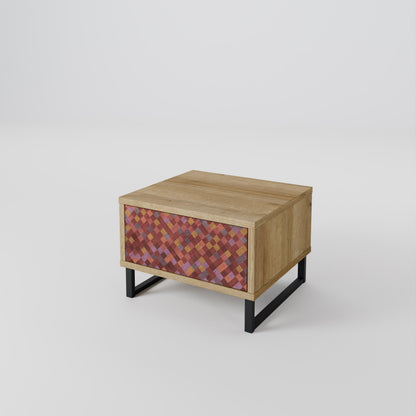 PAINTED SQUARES Nightstand