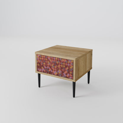 PAINTED SQUARES Nightstand