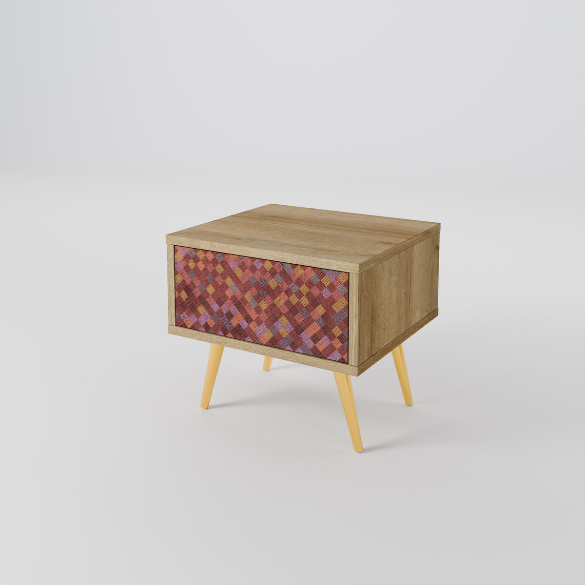 PAINTED SQUARES Nightstand