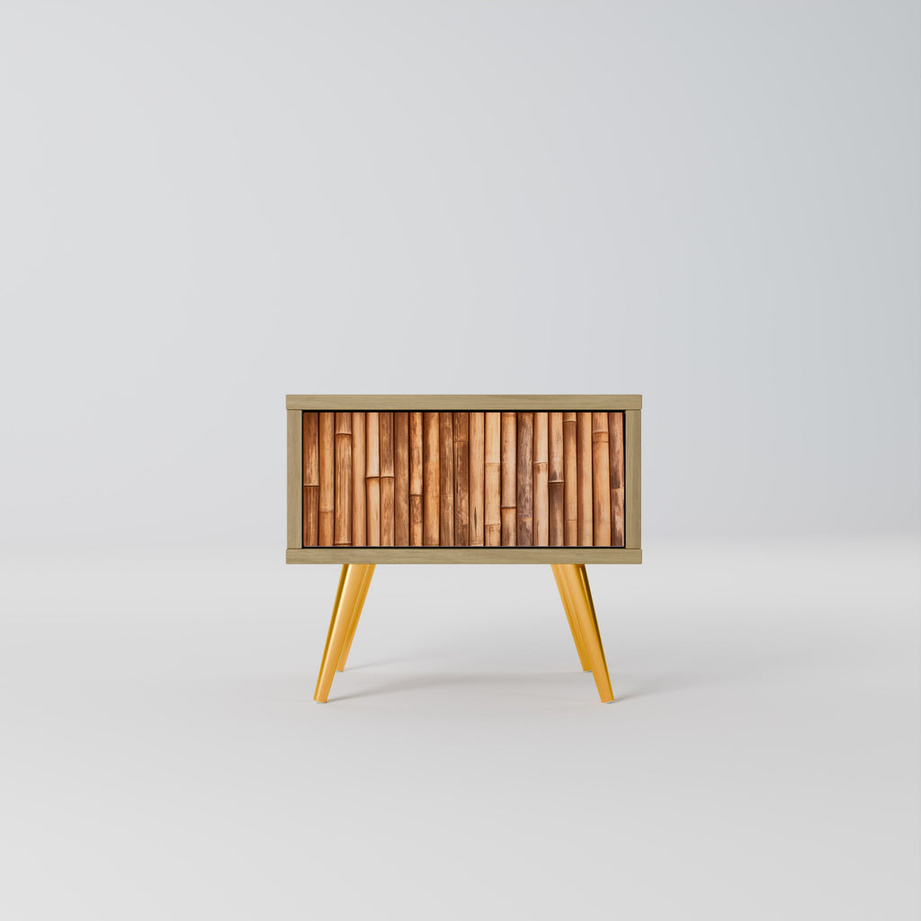 NATURAL WOOD Nightstand in Oak Effect