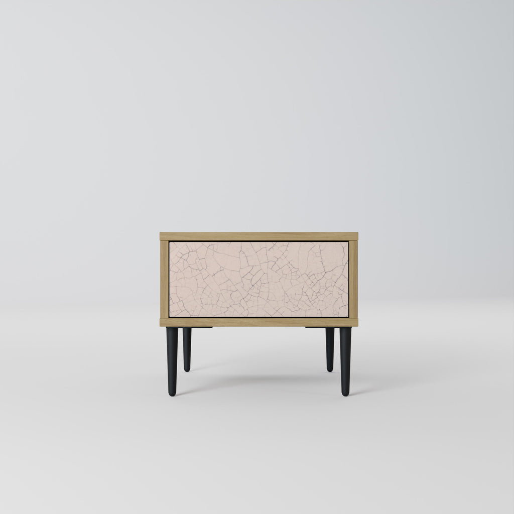 CERAMIC TEXTURE Nightstand in Oak Effect