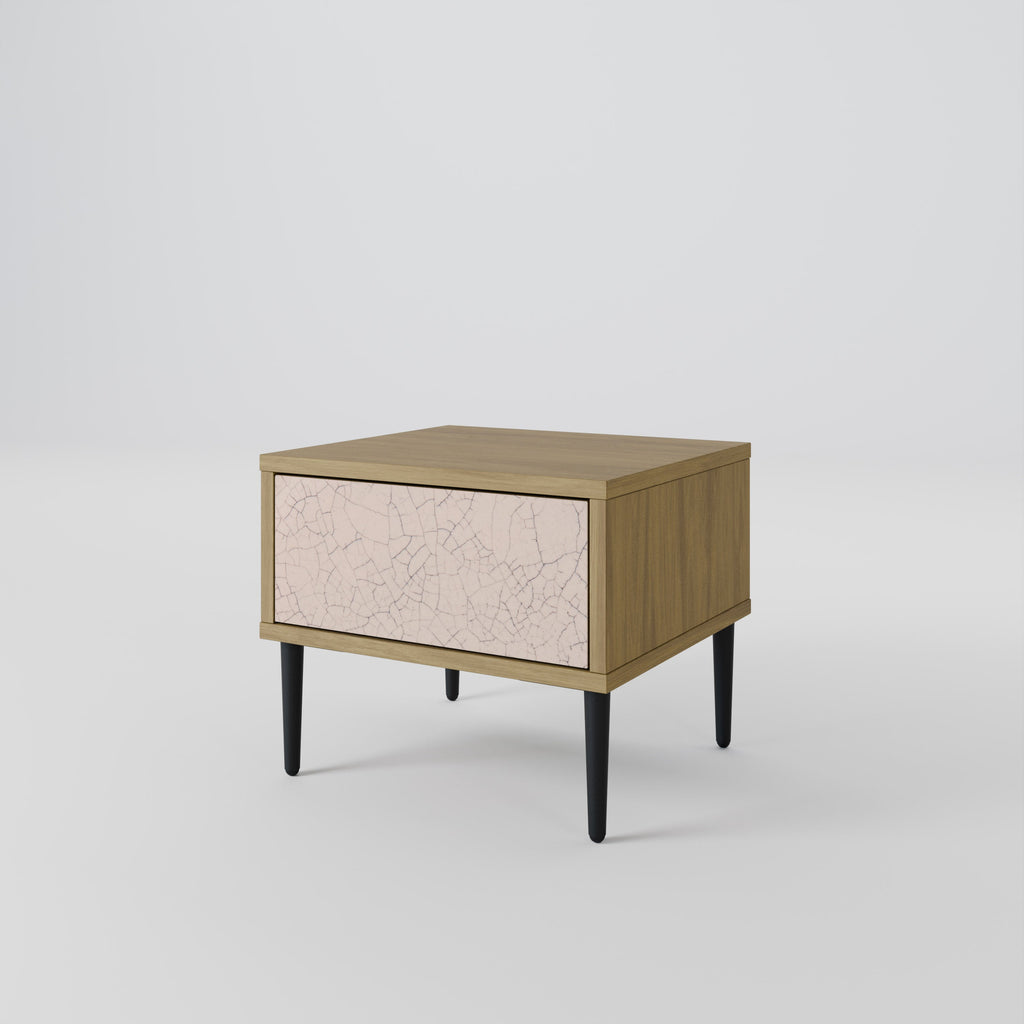 CERAMIC TEXTURE Nightstand in Oak Effect
