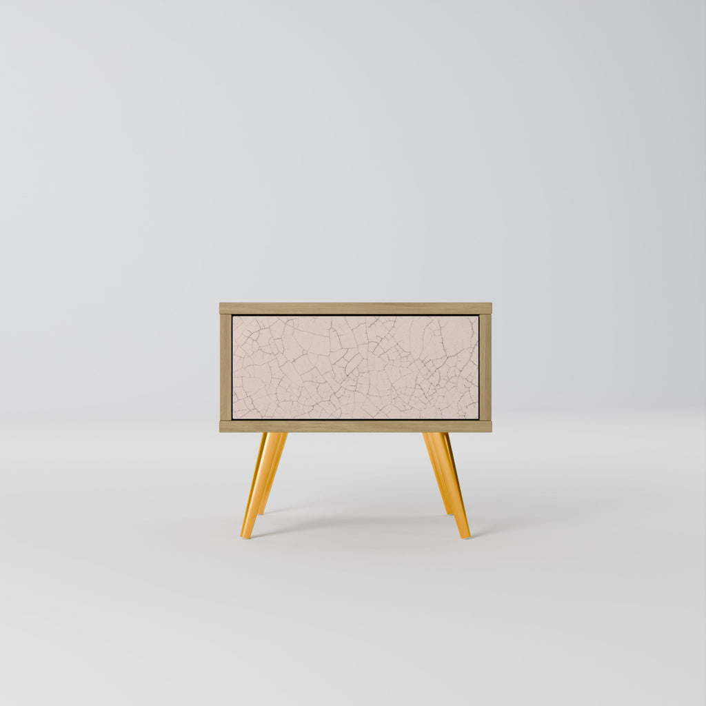 CERAMIC TEXTURE Nightstand in Oak Effect