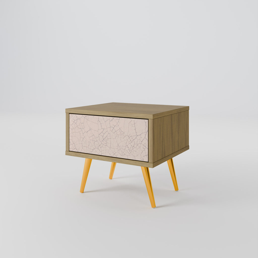 CERAMIC TEXTURE Nightstand in Oak Effect