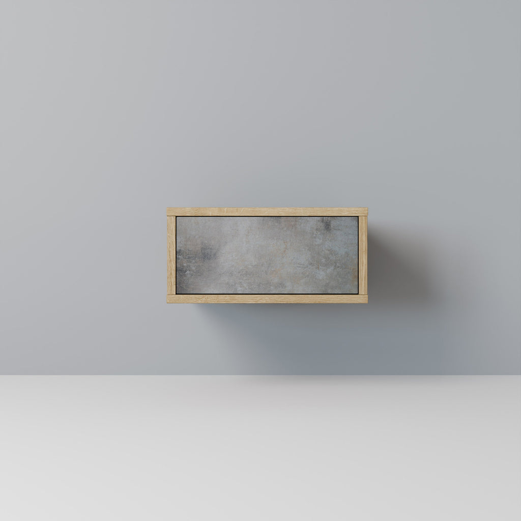 CONCRETE WALL Nightstand in Oak Effect