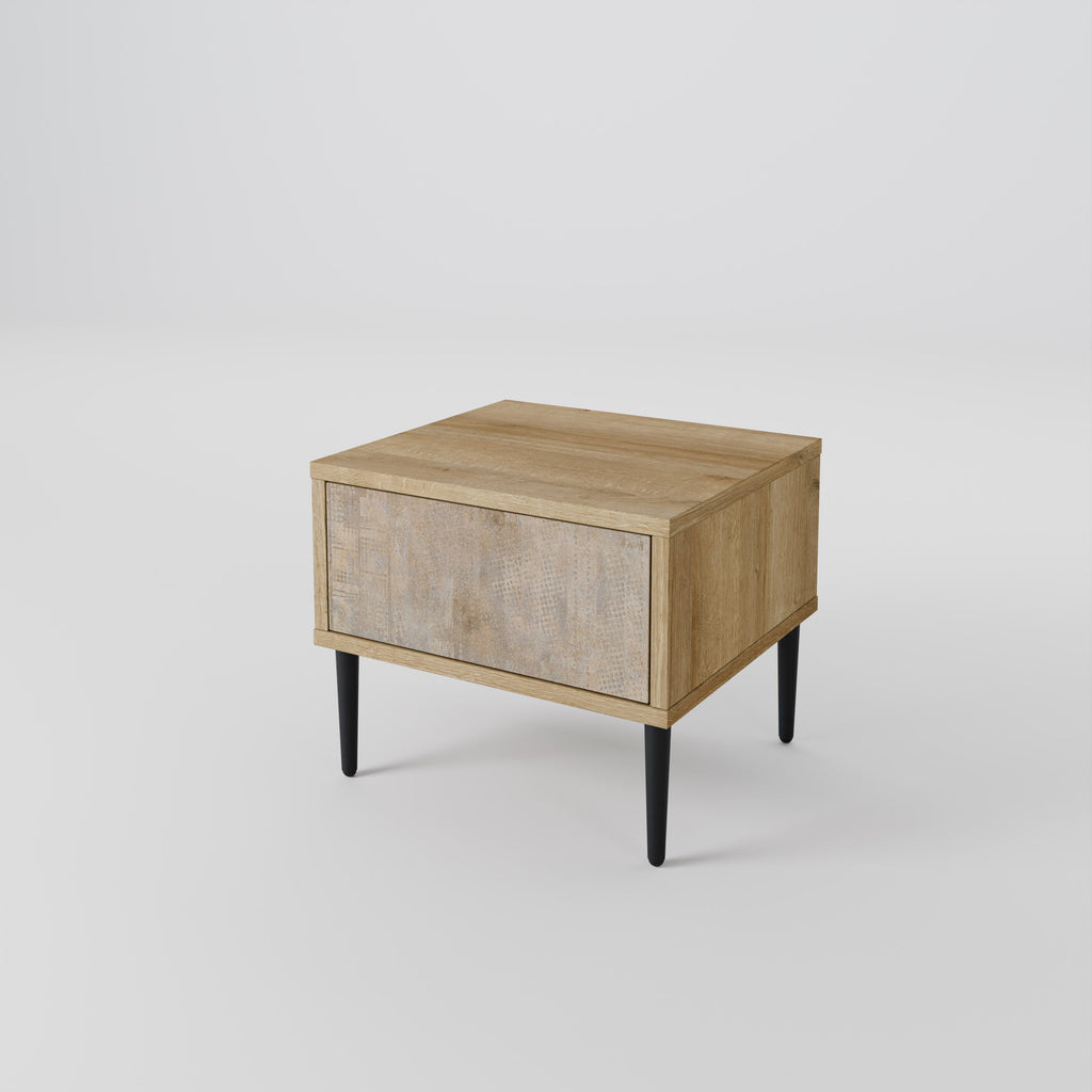 ERREUR D'ÉCRAN Table de chevet effet chêne