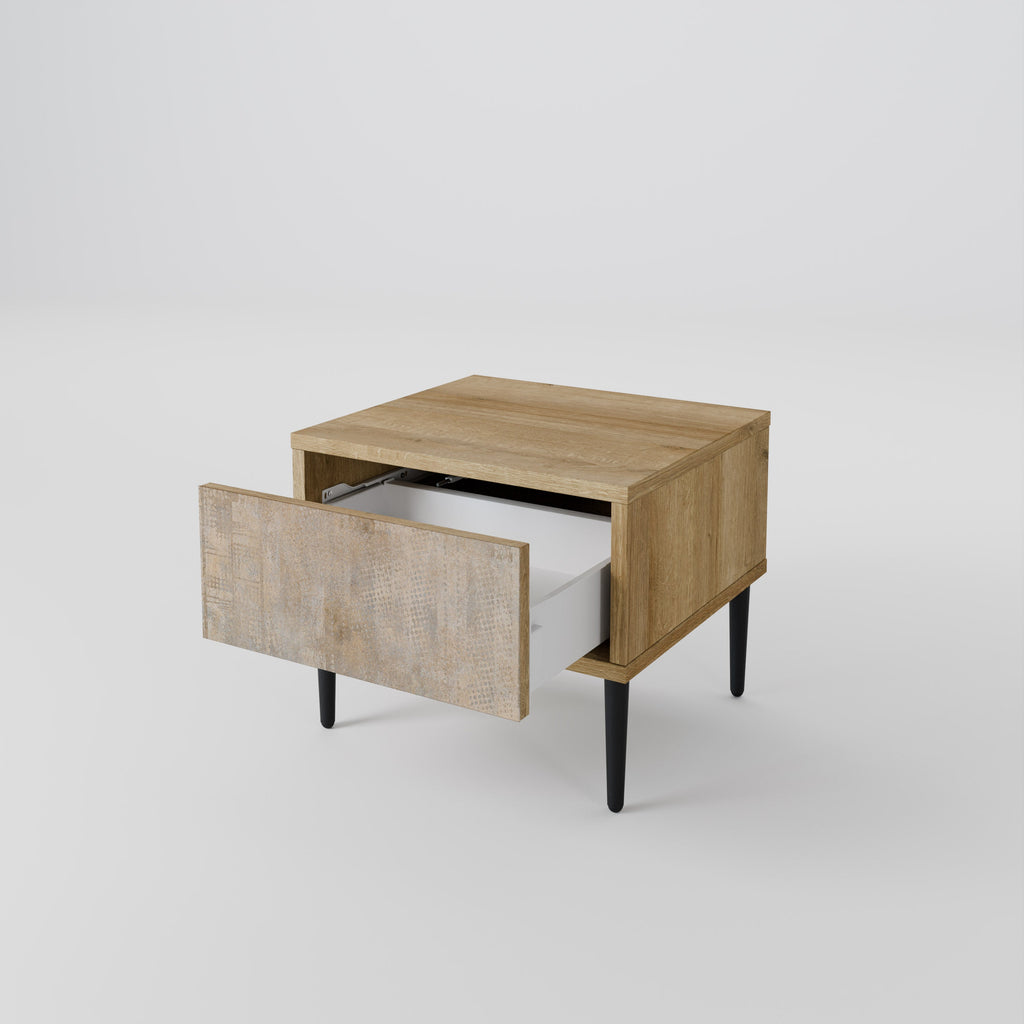 ERREUR D'ÉCRAN Table de chevet effet chêne