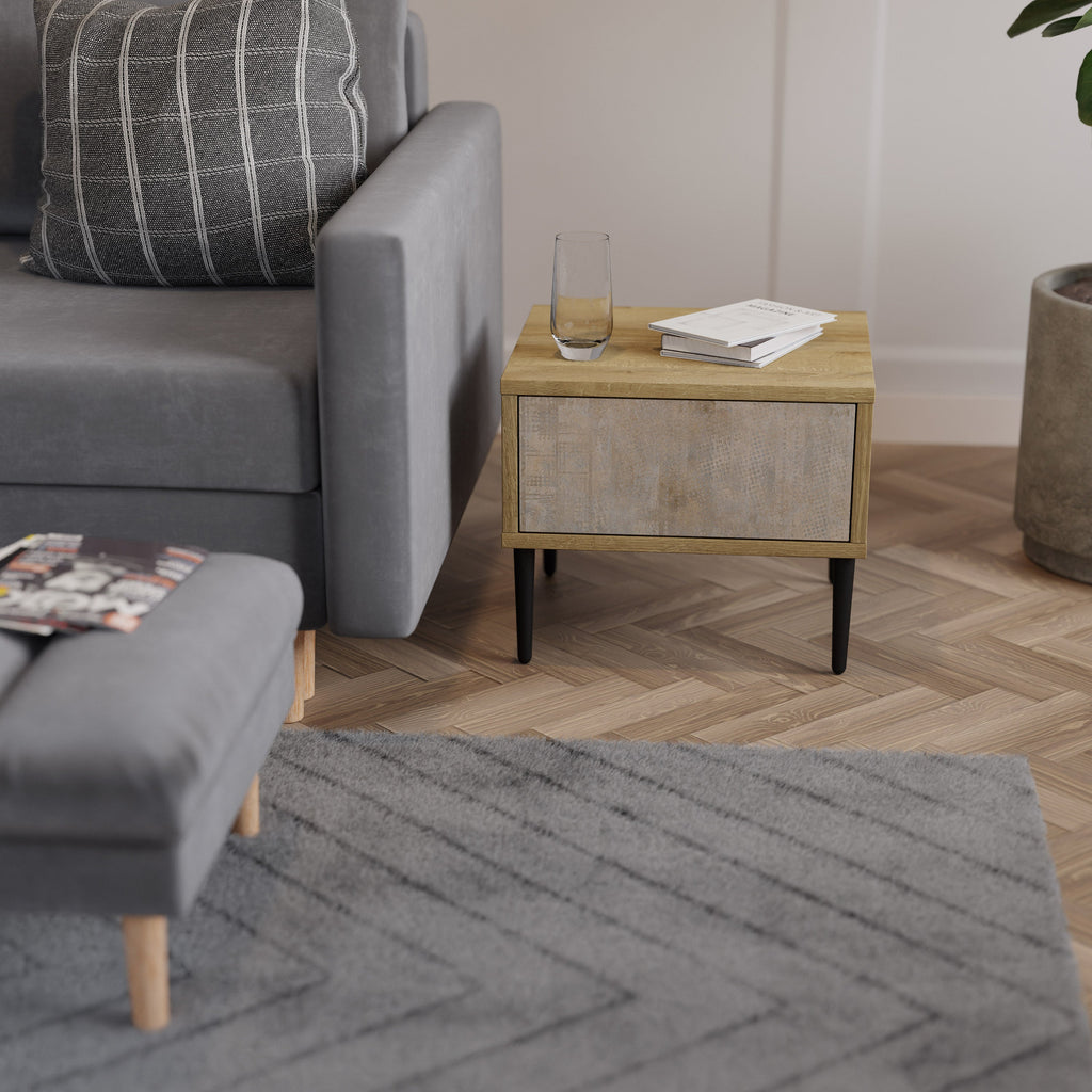 ERREUR D'ÉCRAN Table de chevet effet chêne