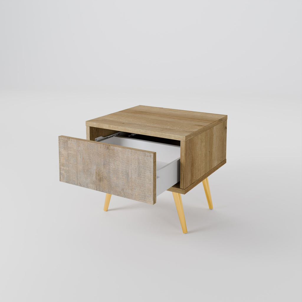 ERREUR D'ÉCRAN Table de chevet effet chêne