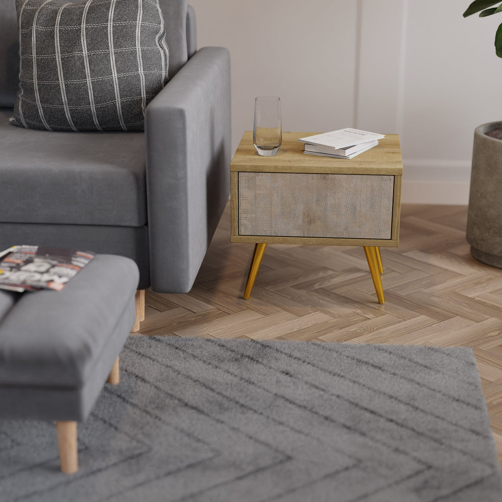 ERREUR D'ÉCRAN Table de chevet effet chêne