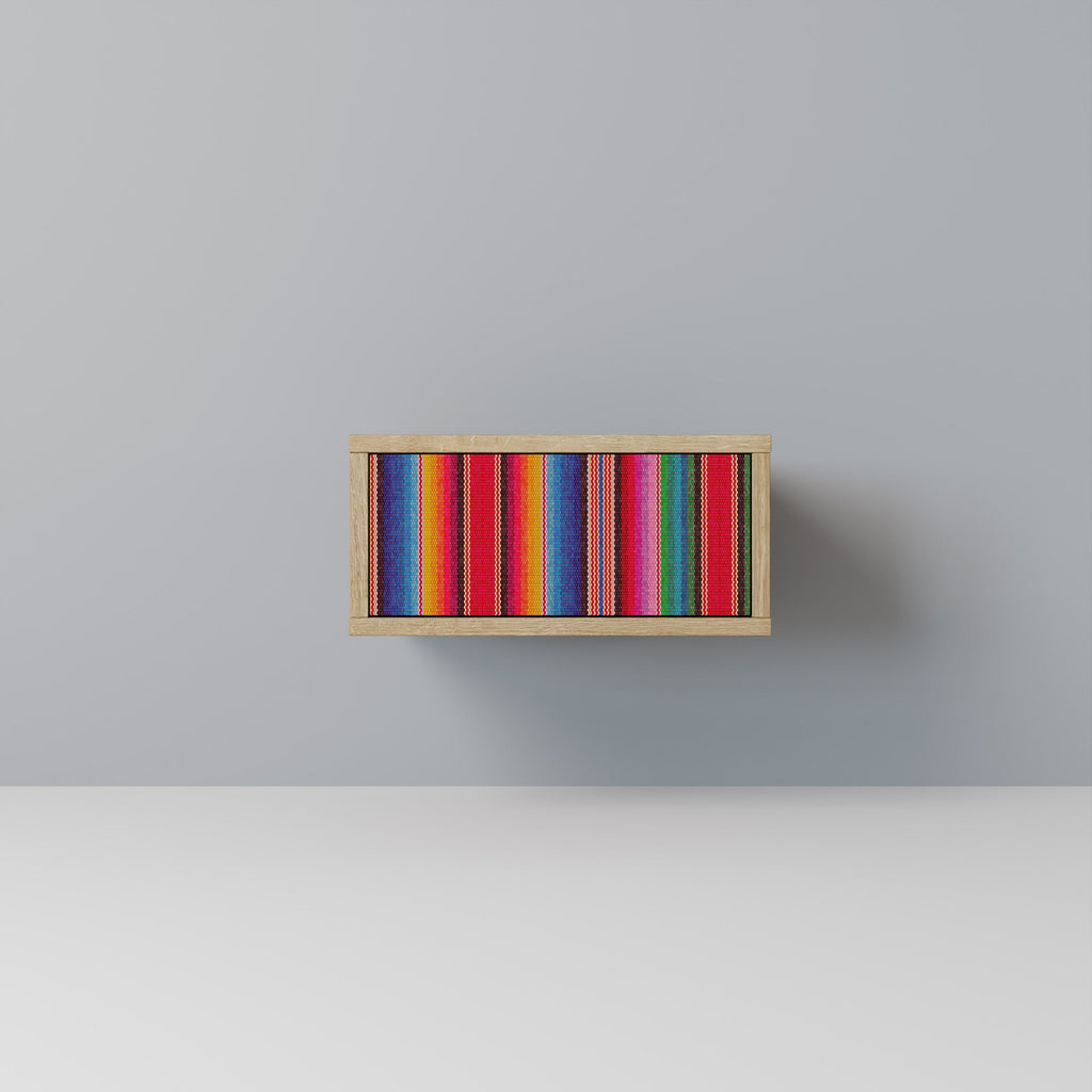 ETHNIC MEXICAN Nightstand in Oak Effect