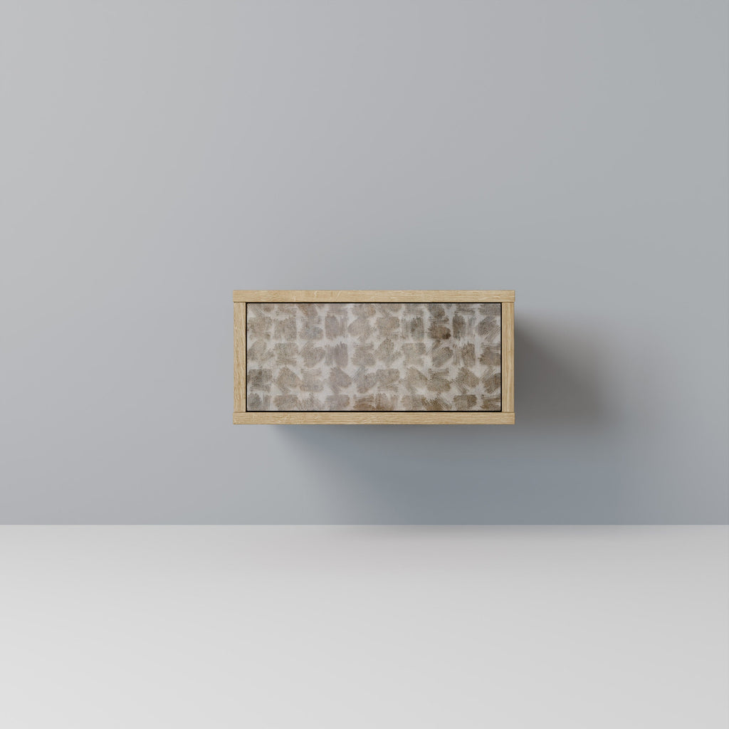 SLIGHTLY BLURRED Nightstand in Oak Effect