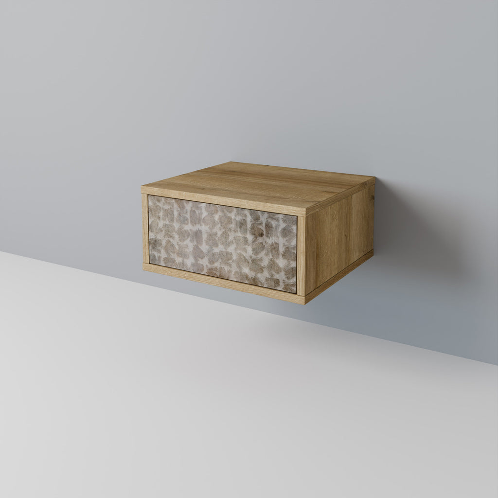 SLIGHTLY BLURRED Nightstand in Oak Effect