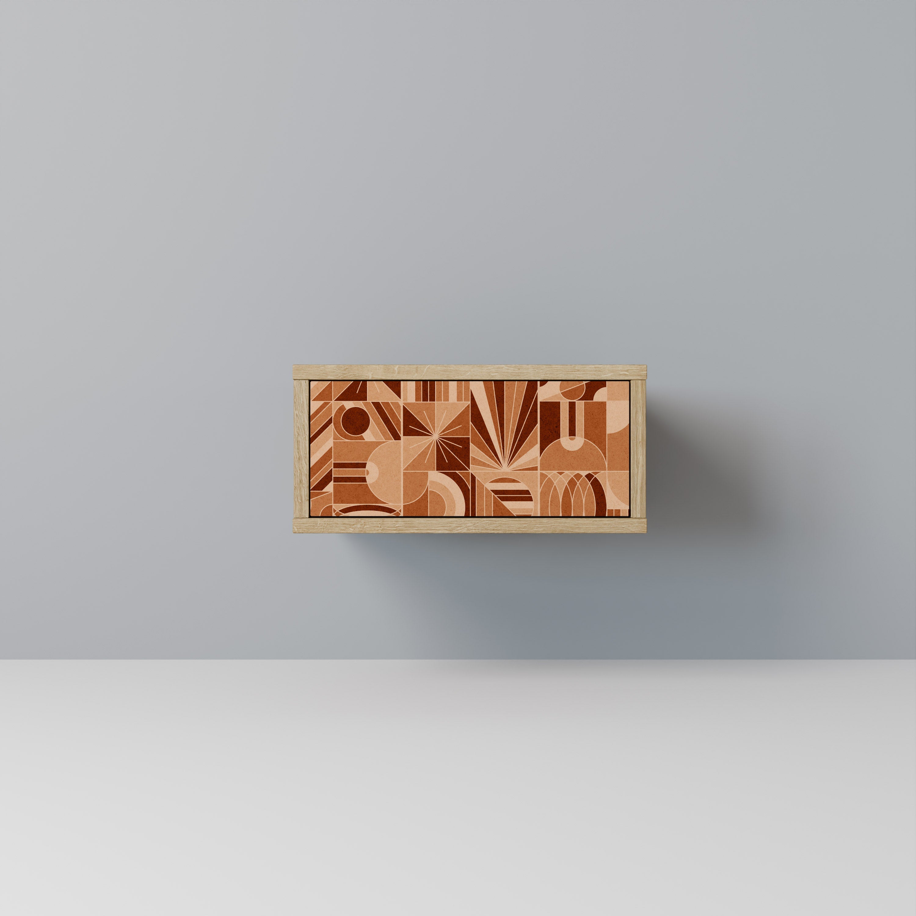 PRISM MOSAIC Nightstand in Oak Effect